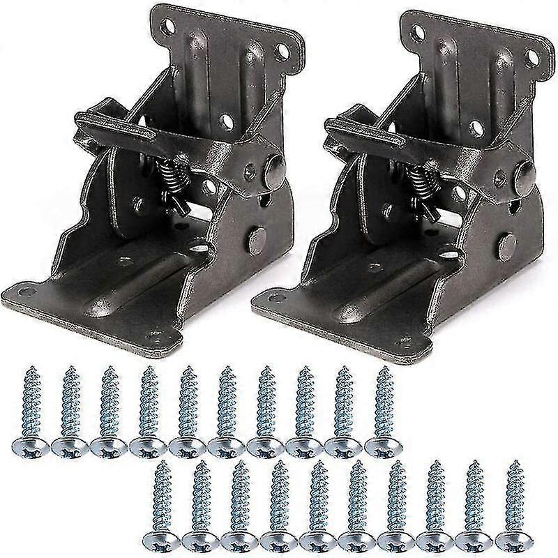 Pcs 90 Self-locking Folding Hinge, Foldable Bracket, Locking Extension Table Steel Sheet Foldable Shelf Bracket For Work Table