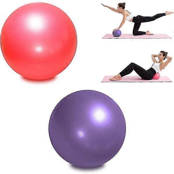 Mini Exercise Ball for Yoga, Pilates, and Therapy with Inflatable Straw