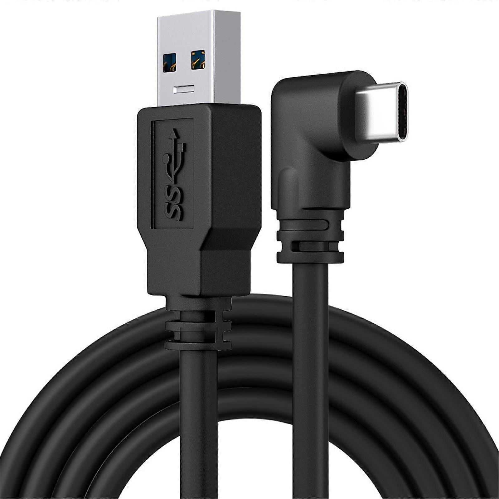 5m/16FT USB3.0 To USB Type C 90 Degree Cable With 5Gbps Fast Data Transfer USB C Charging Cable For 1/2, VR Headset, Gaming PC