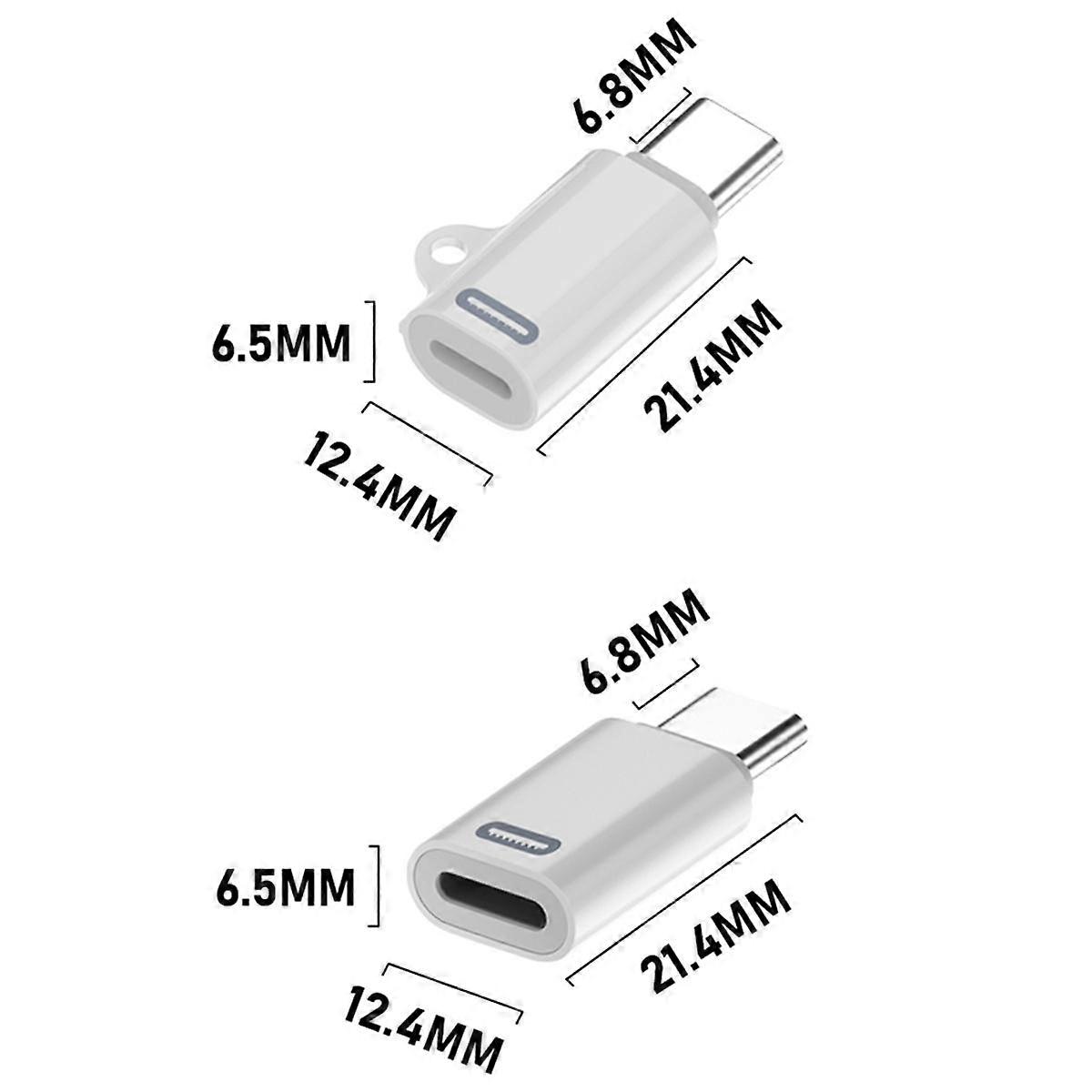 For iPhone15 Cell Phone PD Fast Charging Multi-Function Adapter Lighting Female to Type-C Male Char
