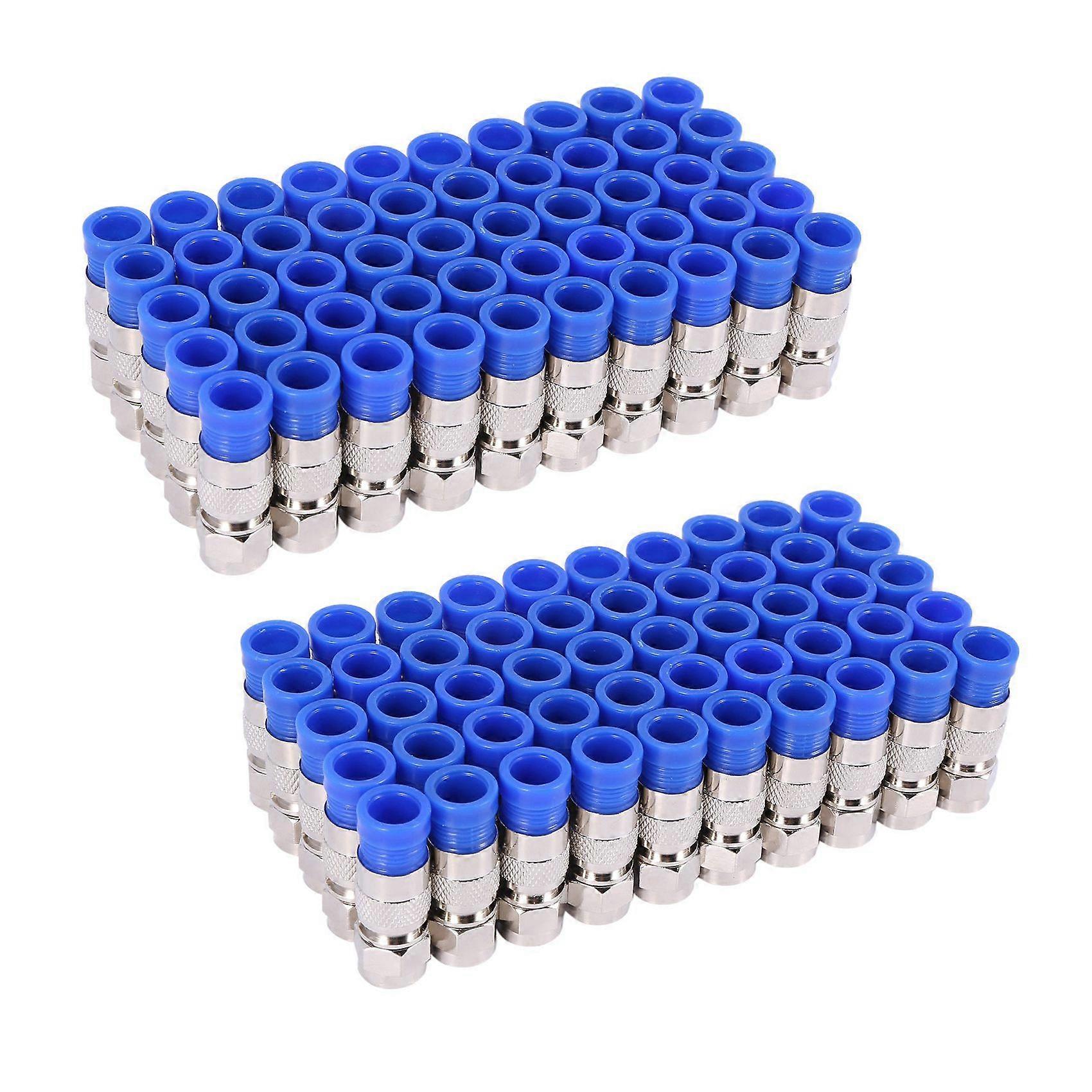 100PCS RG6 Compression Connectors Coaxial Cable Waterproof Connection F Compression Connector Compression Tool