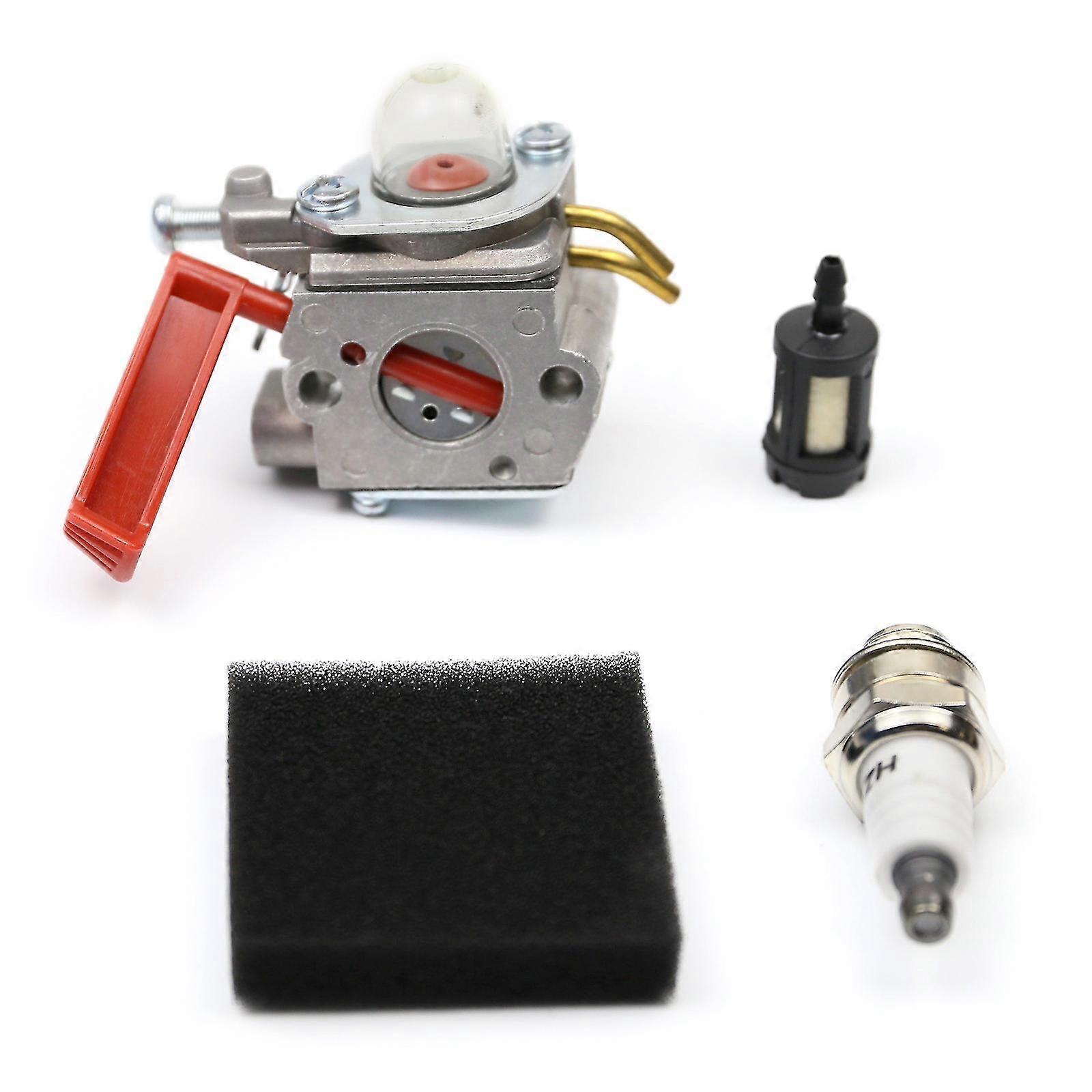 Carburetor Kit For Homelite Ut-20749 Ut-20758 Ut-20769 Ut-20785 Ut-20778 Ut-20760 Air Fuel Filter Spark Plug