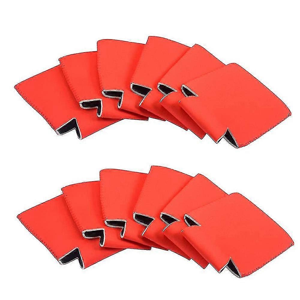 12 Pcs Beer Coke Cup Sleeves Bottle Sleeves Foldable Can Sleeves Protective Sleevescan Sleeves For Standard Cans Blank Beer Coolers