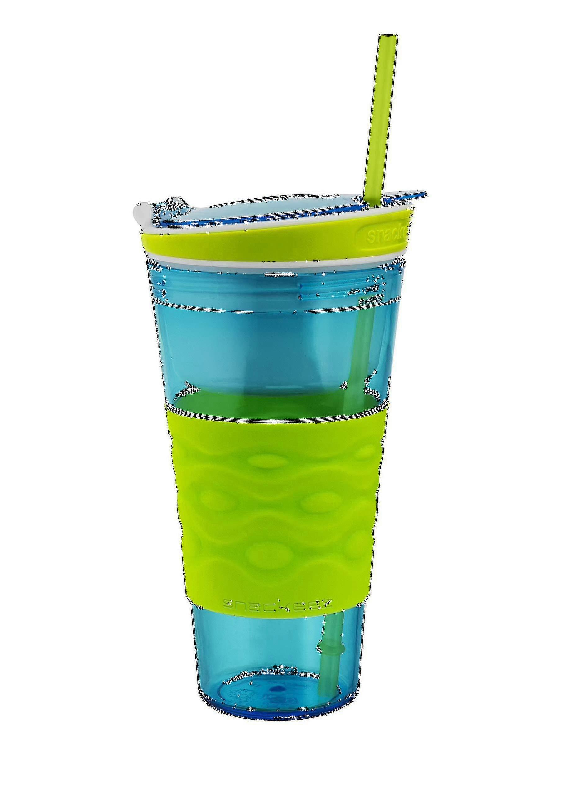 Reise snack &drink kopp med halm