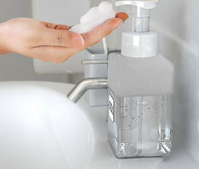 Soap Bubble Foam Pump Empty Square Bottle