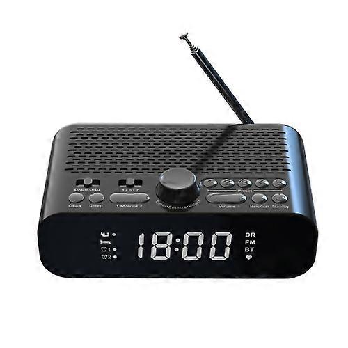 DAB-A5 LED Display Bedside DAB/FM Clock Radio with Bluetooth Speaker