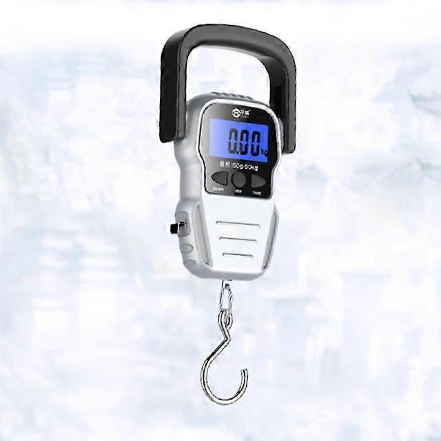JWL-Mini LCD Electronical Fishing Scale, Portable Accurate Baggage Weighing Balance with Hanging Hook for Home Travel Accessory