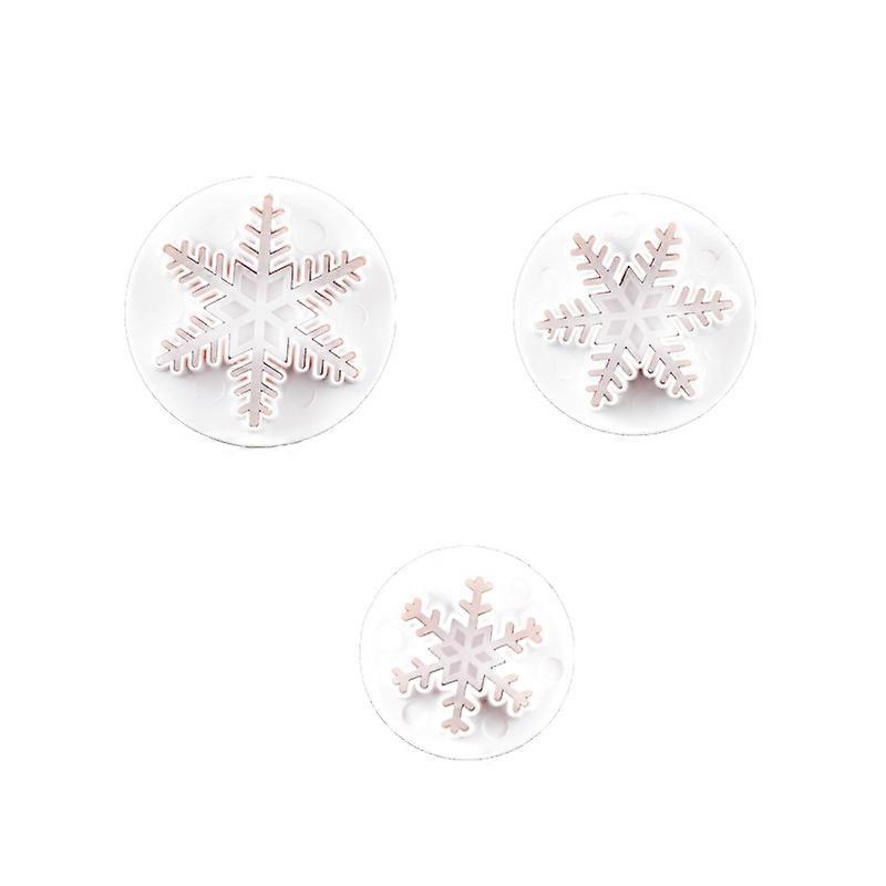 3pcs/set Christmas Snowflake Cookie Biscuit