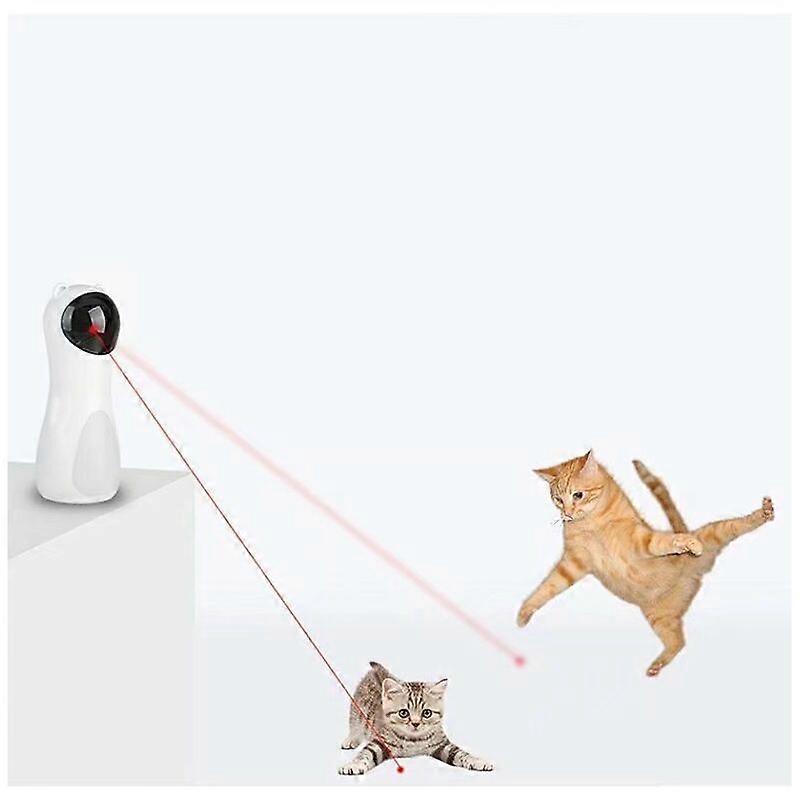 Adjustable Light Pointer with Automatic Interactive Laser Timer Cat Toy with Five Track Modes Two Speed Modes Interactive Cat Toys