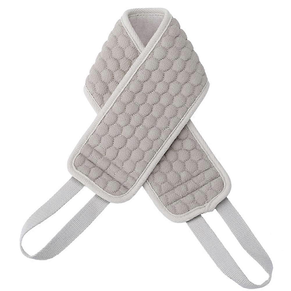 Double-faced Exfoliating Back Strap Shower Loofah Body Scrubber Soft Bath Towel