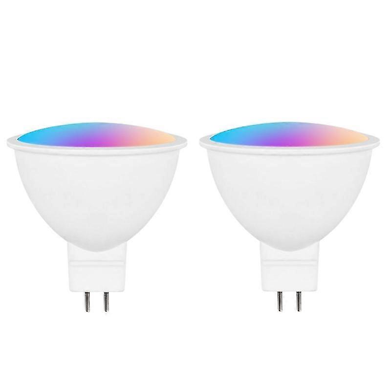 2 Stück HomeKit LED-Scheinwerfer GU10 WiFi Smart App Dimmen RGBCW Glühbirne Siri Alexa Google SmartThings Alice Sprachsteuerung Home Assist