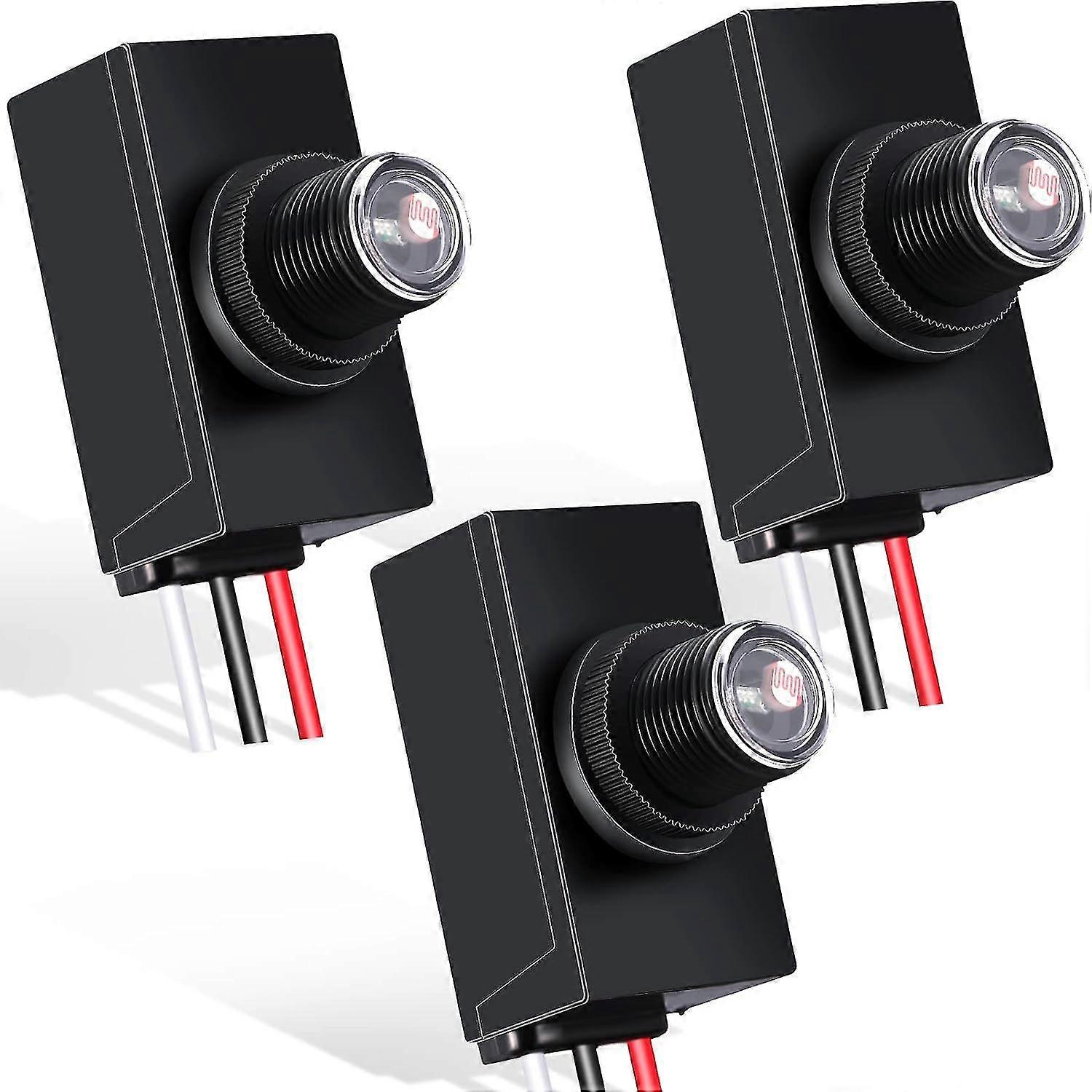 Skumrings-til-daggry-sensor for utendørsbelysning – 3 deler