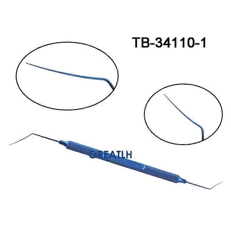 Titanium Ophthalmic Surgical Tool Iris Restorer Semi-Sharp Tip Restor Eyelid Hook