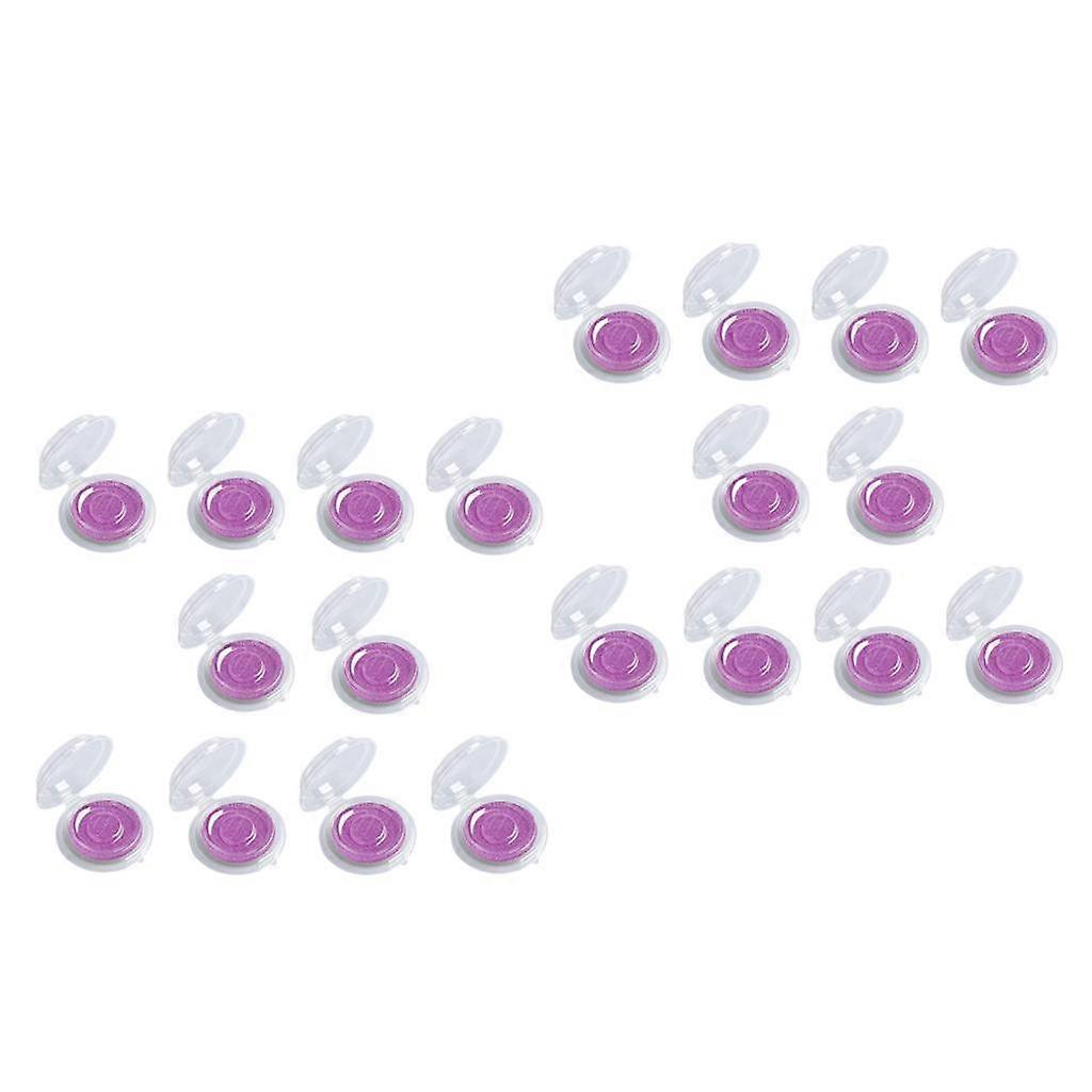 20x Portable Empty 3D False Eyelash Storage Case Eye Lashes Holder Rose Red