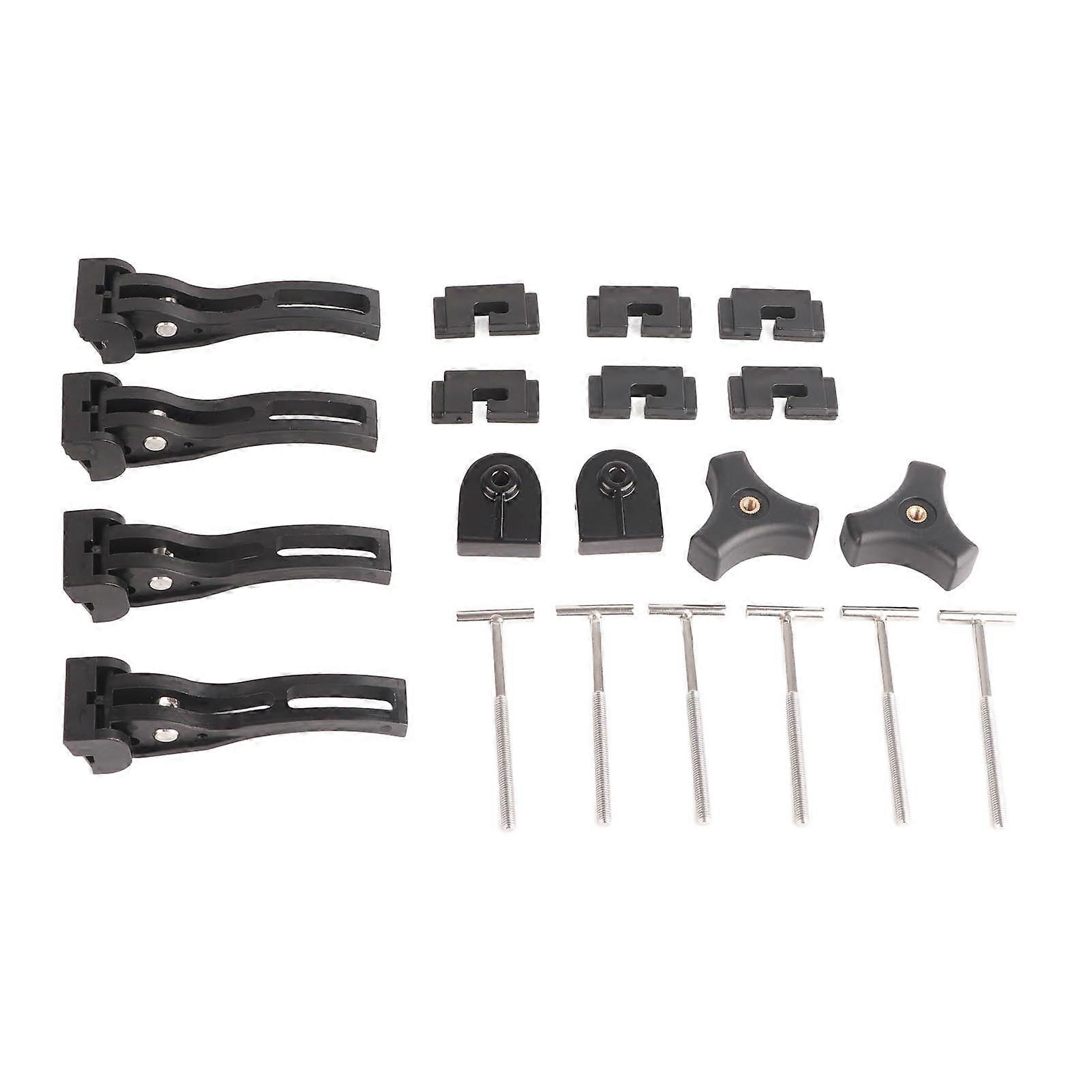 قطع غيار عالمية خلفية الجبهة المشبك الألومنيوم يصلح لغطاء Tonneau ثلاثي الطي الصلب