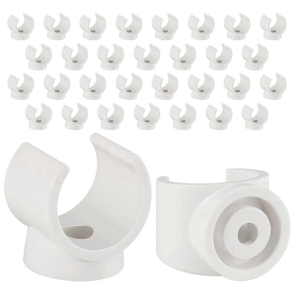 PEX Clips Pipe Clamp, 100Pcs 1/2 Inch Pipe Clamp for PVC Water Pipes and Tubing Hoses, Plastic U-Sh