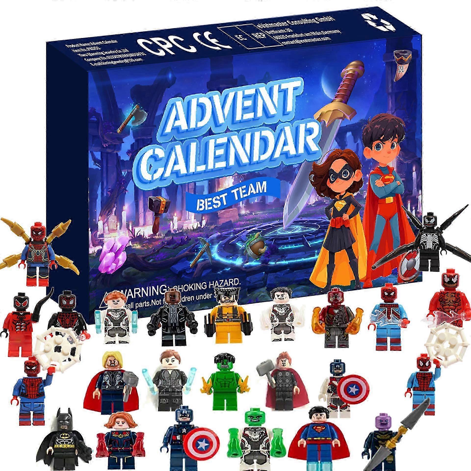 2024 Advent Calendar Holiday Countdown Gift για ηλικίες 5 ετών και άνω 24 εκπλήξεις για παιδιά Διασκέδαση Μινιατούρες Χριστουγεννιάτικες φιγούρες Χριστουγεννιάτικο δώρο