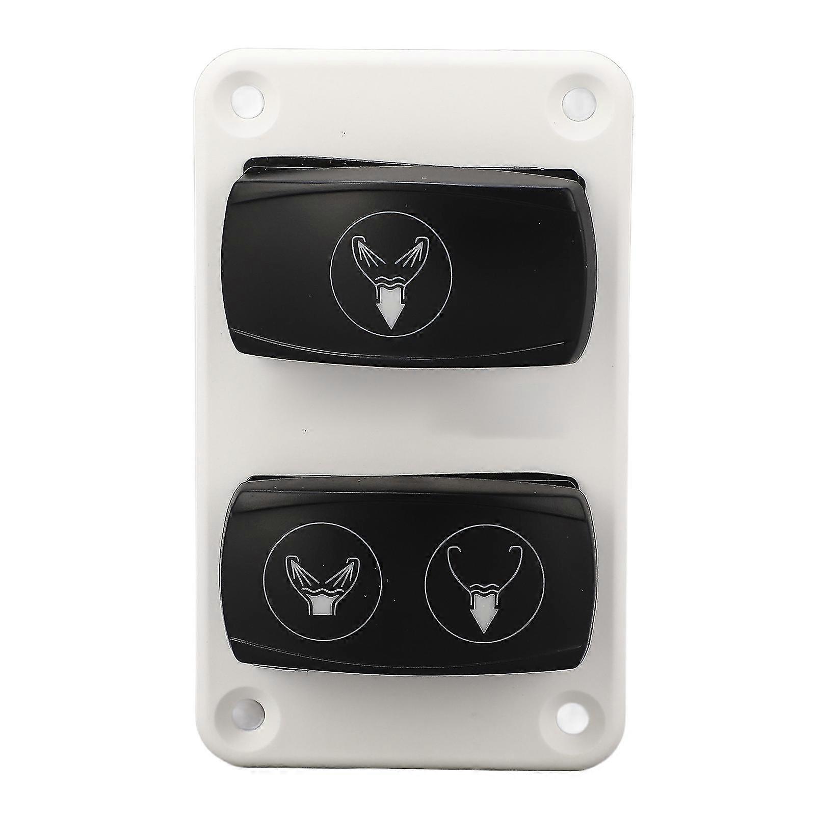 Dc12 24v Marine Toilet Control Panel Switch 3 Way Fast Response Rv Toilet Rocker Switch For Boats Yachts
