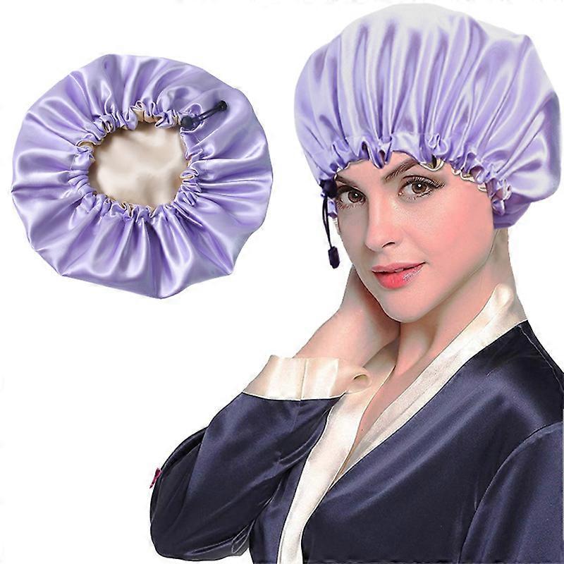 Silk Bonnet Sleep Cap Extra Large Jumbo Day and Night Cap Hat