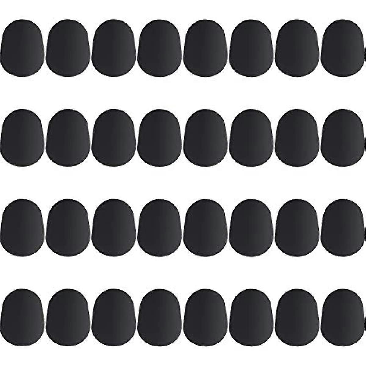 50 Pieces Mouthpiece Cushion 0.8 mm Mouthpiece Patches for Alto and Tenor Saxophone and Clarinet, Black