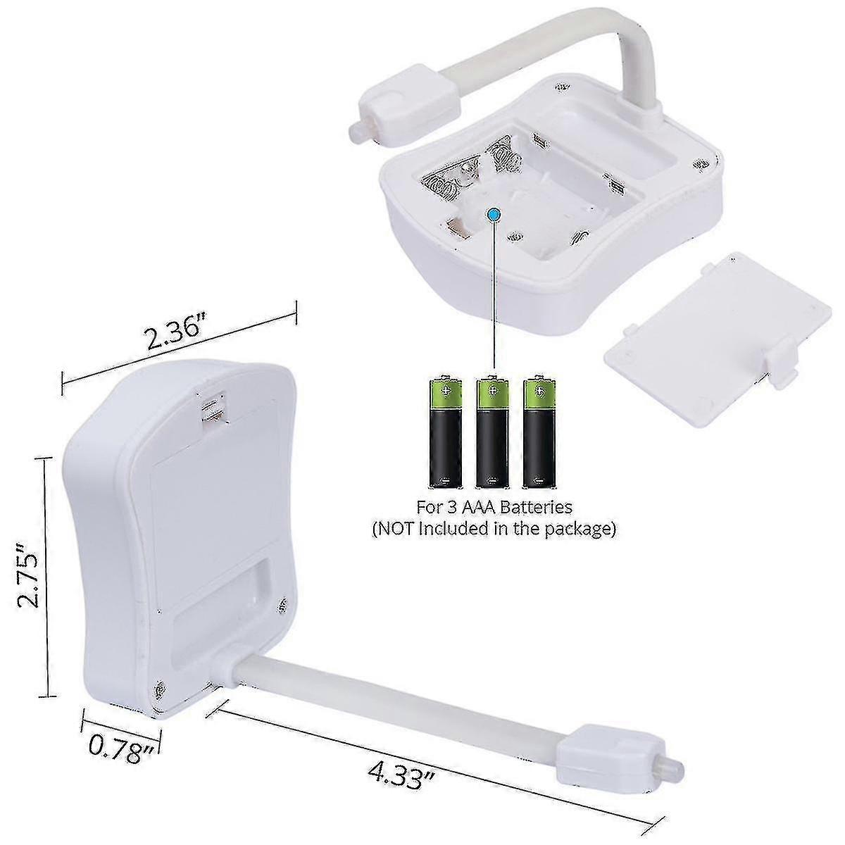 16-colors Motion Sensor Light(white, No Include 3 Aaa Batteries)