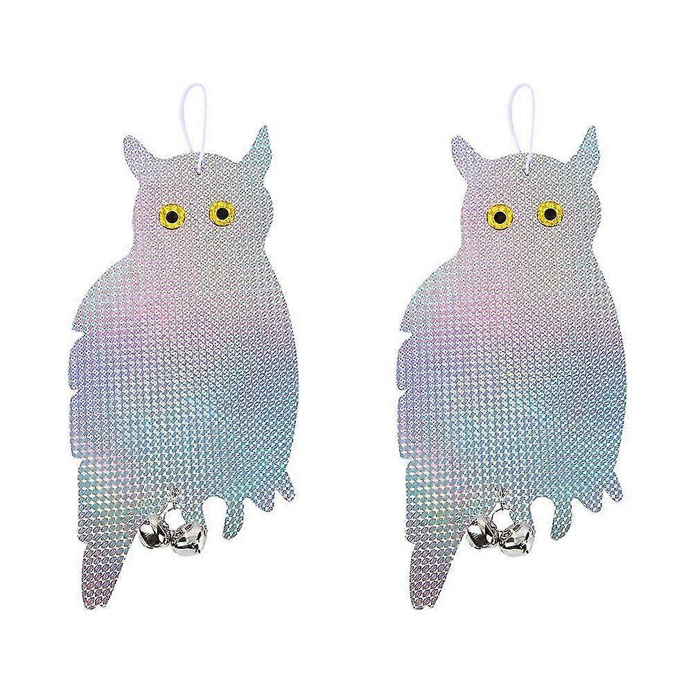Pack Reflective Scarecrow Owl Bird Repellent Bird Repellent Owl Bird Repellent Double Sided Reflective With Bell