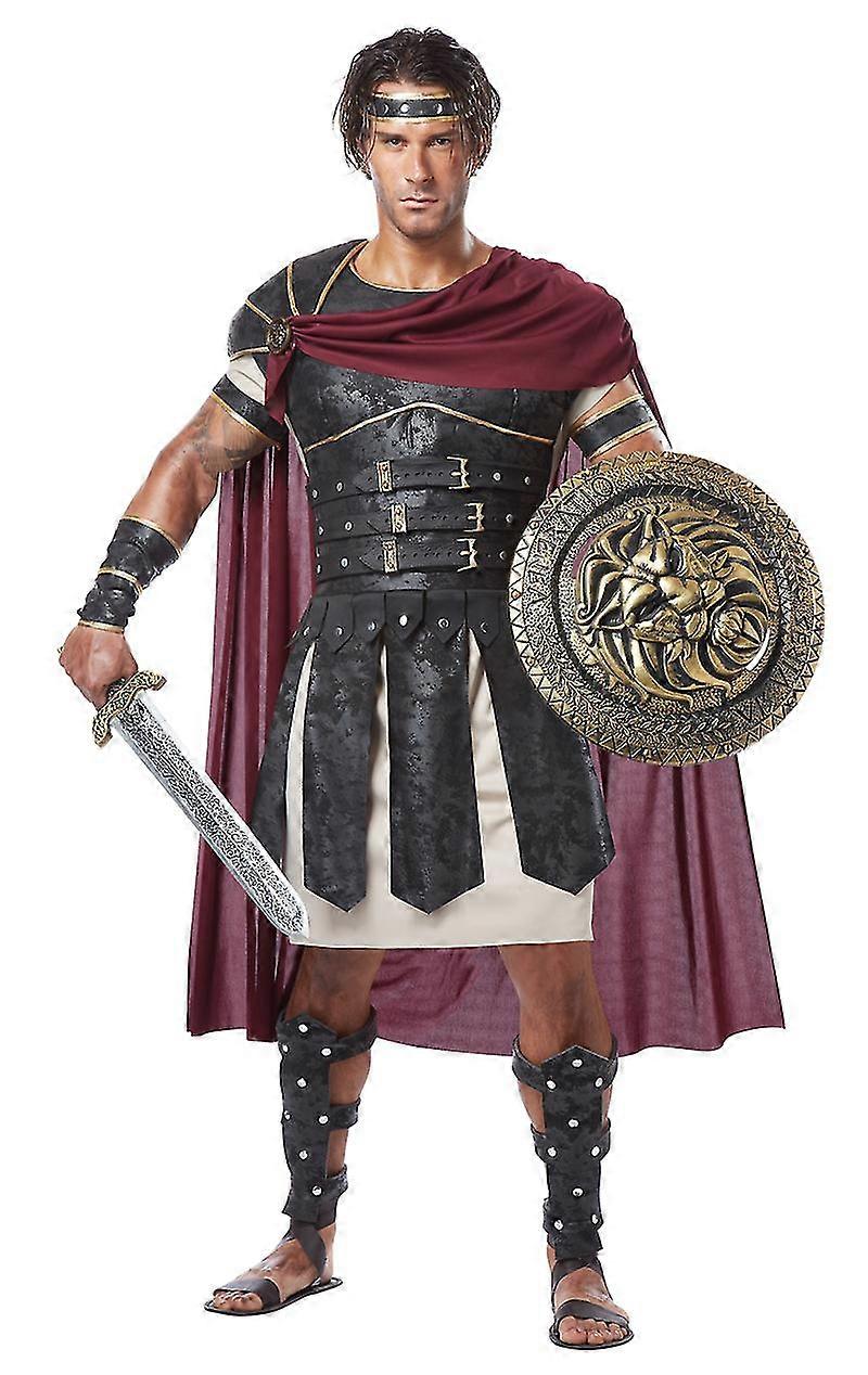 Mens Roma Gladyatör Savaşçı Yunan Tarihi Fantezi Elbise Kostüm