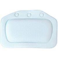 Bath headrest with suction cup light blue