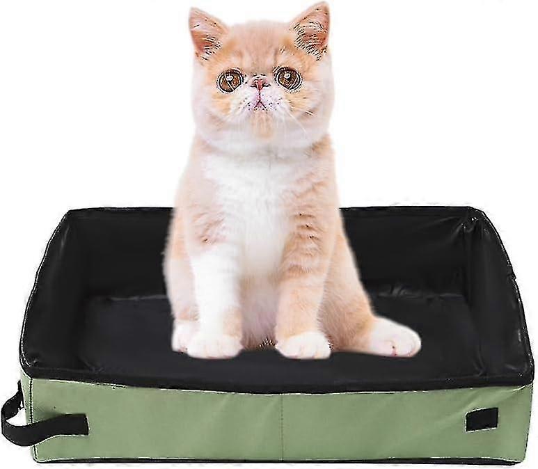 Foldable Cat Litter Tray Carrier For Travel Camping Home Use Lightweight And Easy To Clean