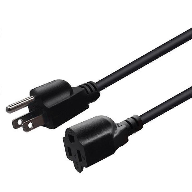 NEMA 5-15P to NEMA 5-15R Power Cord 16AWG Heavy Duty AC Power Extension Cord for Computer Monitor P