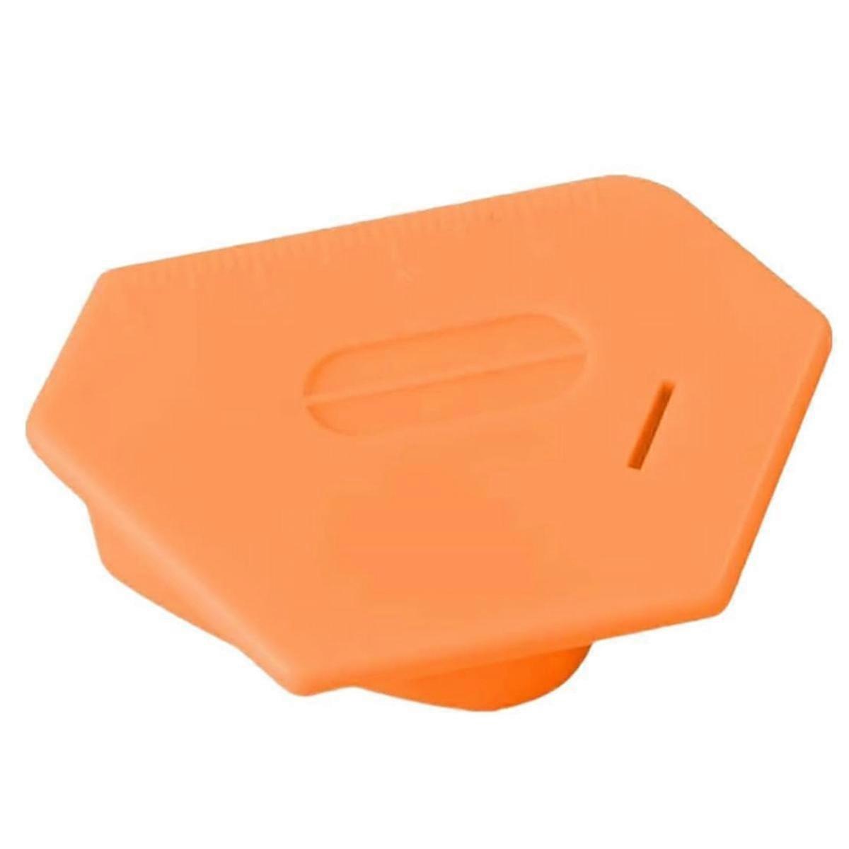 Magnetic Seam Guide for Sewing Machine, Polygonal Multifucntional Seam Guide Hemmer Guide with Scale Orange 1PCS