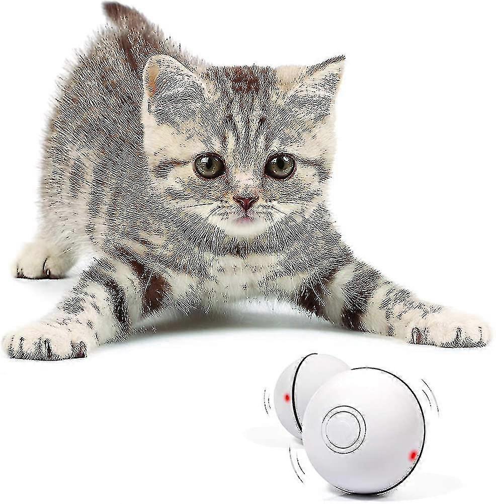 Smart Interactive Cat Toy - Versión más reciente bola autorrotativa de 360 grados, USB