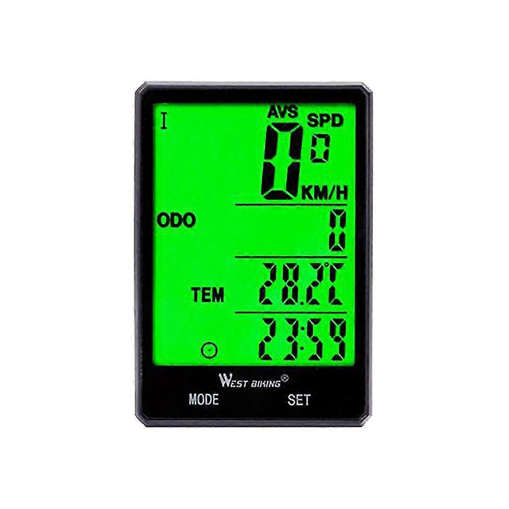 Mountain Road Bicycle Wireless Code Table Large Screen Speedometer