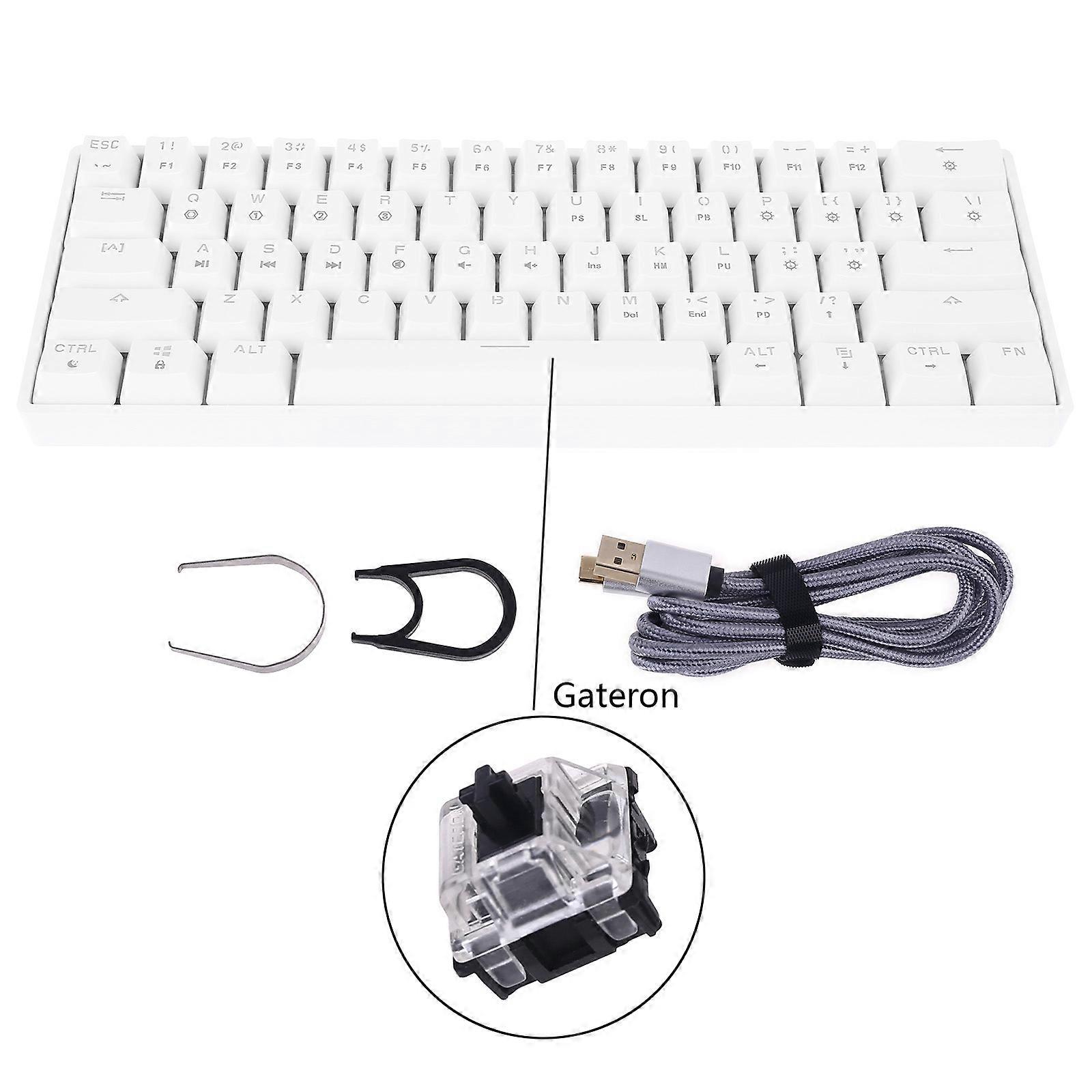 SK61 Mechanical Gaming Wired Keyboard Foldable Bracket for Windows Gaming PC