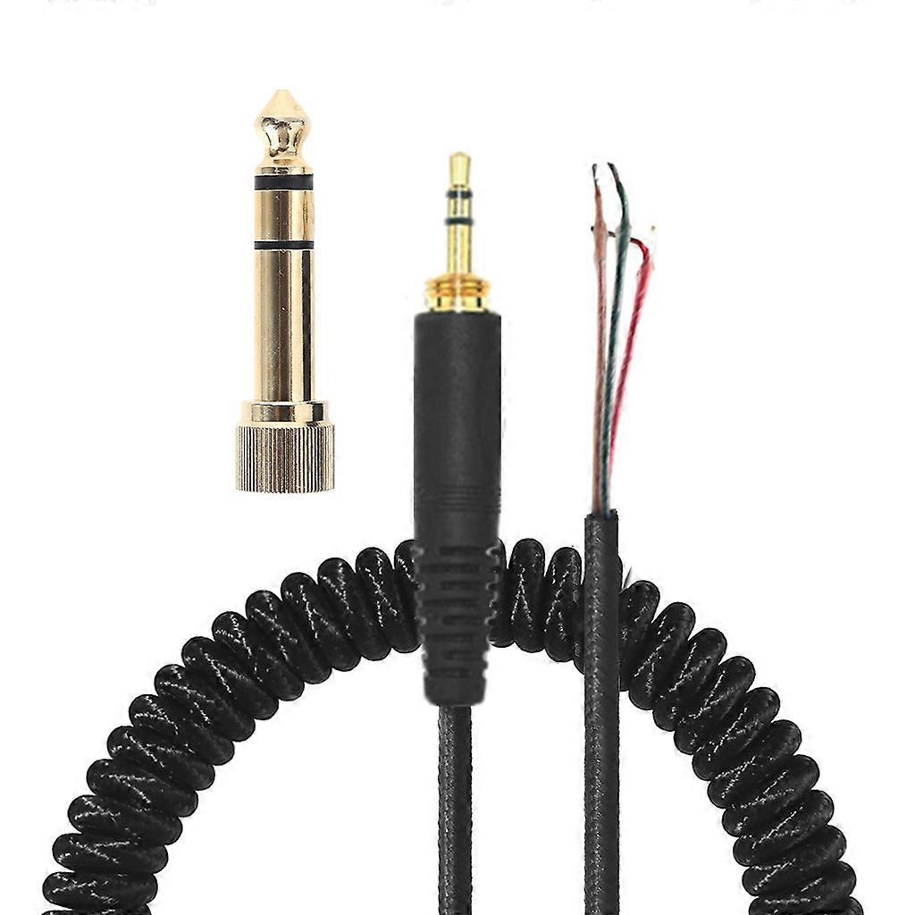 Headphone Adapter Replacement Spring Coil Cable for ATH-M50