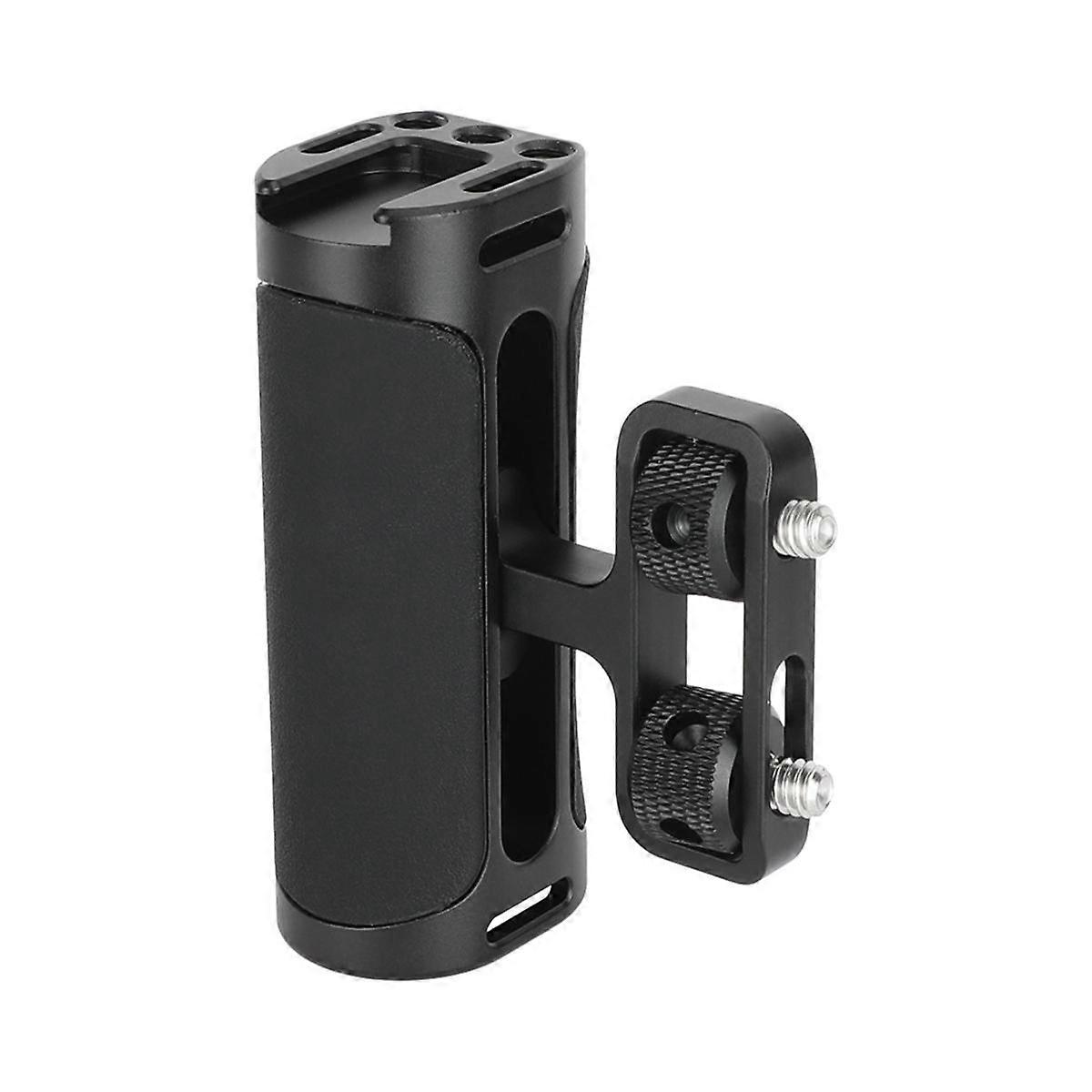 Universal Side Handle Grip with Dual 1/4 In-20 Screw Mount for Left Right-Hand for Monitoe Camera Cage Handle Grip
