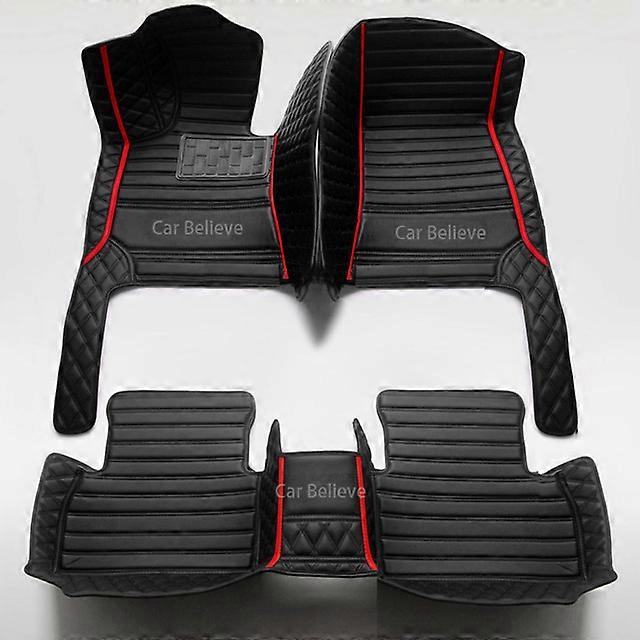Leather Car Floor Mats Only For Chevrolet Onix 2016 2017 2018 2019 Auto DropShipping Accessories Interior Carpets RugsMotor Vehicle Carpet & Upholster