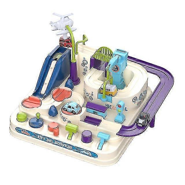 Car breakthrough adventure children's track toy Banmo