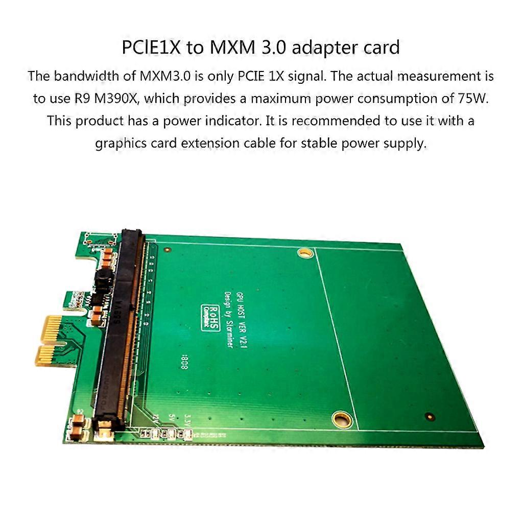 75W PCIE To Expansion Card PCI-E to MXM Riser Adapter