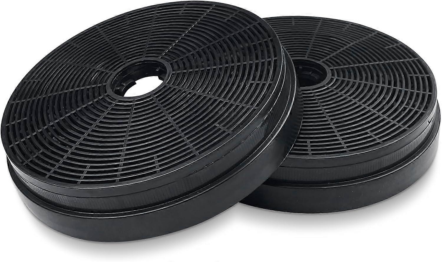 2x Activated Carbon Filter for Kitchen Extractor, Ø175mm Replacement