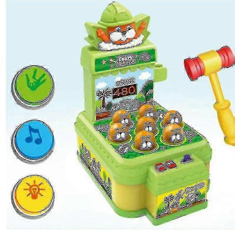 Electric Whack-a-mole Toy Children's Scoring Game Machine Sound And Light Interactive Toy