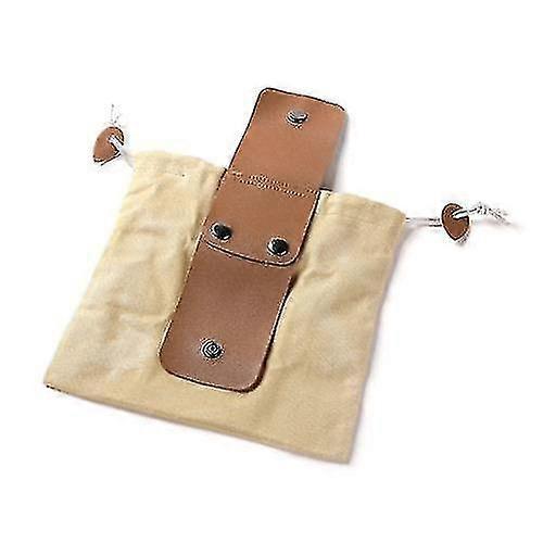 Foraging Pouch Läder Canvas Hopfällbar Väska Camping Foderpåse Tw