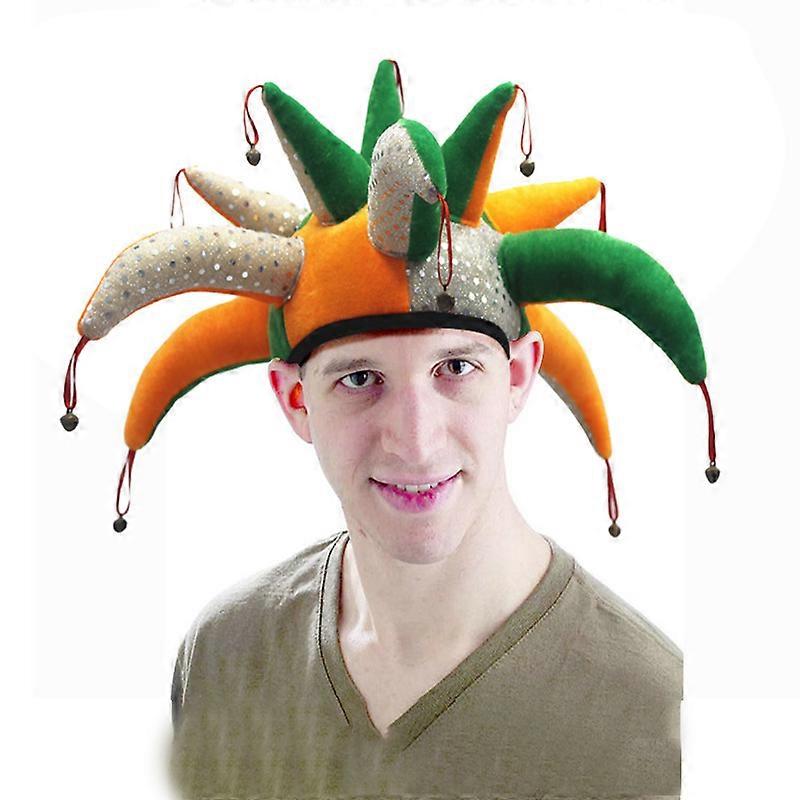 Clown Props Headdress Cap Tentacle Bell Cap Performance Props