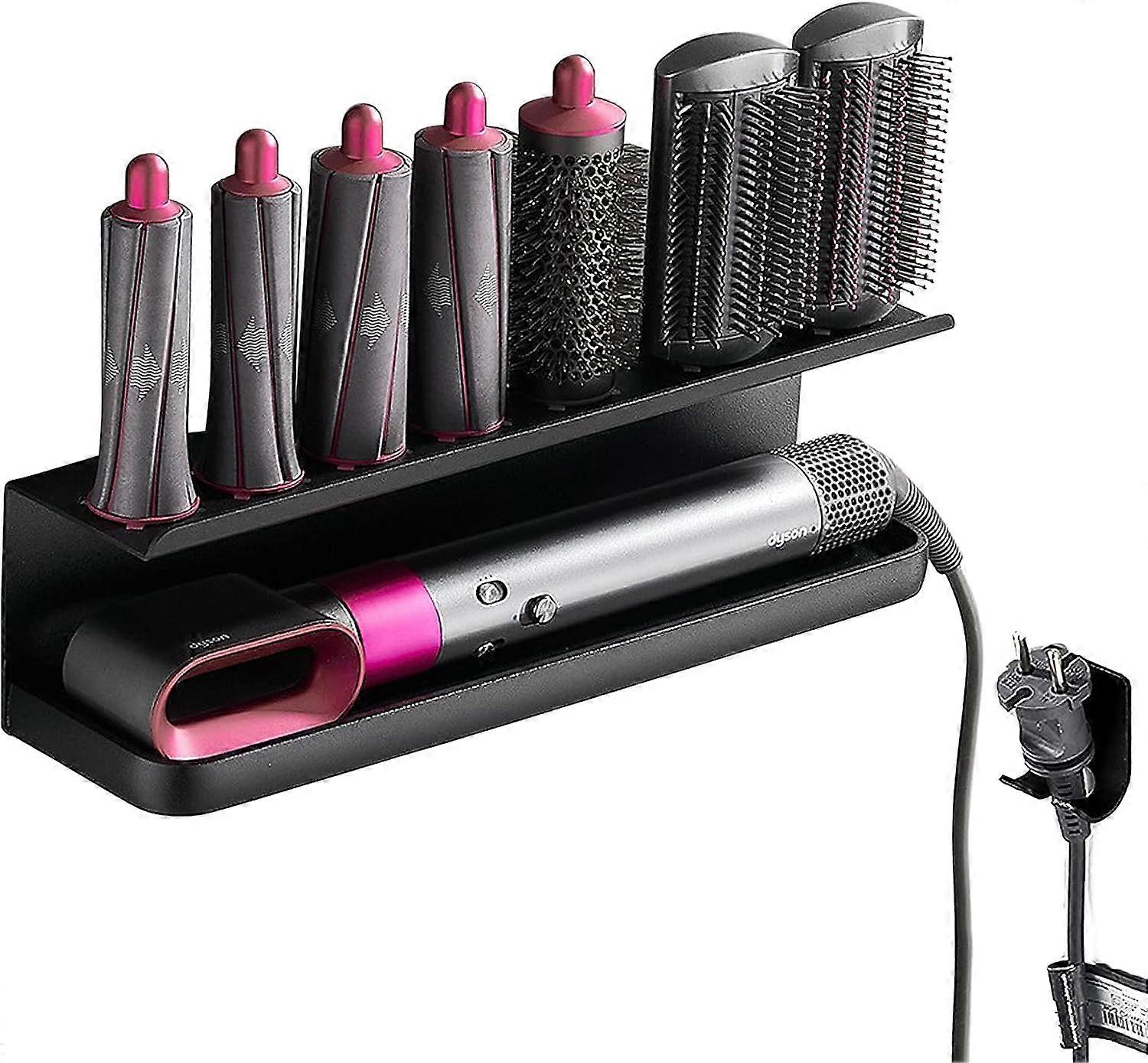 حامل حائط Dyson Airwrap - رف تخزين بدون حفر مع غراء ل Dyson Airwrap