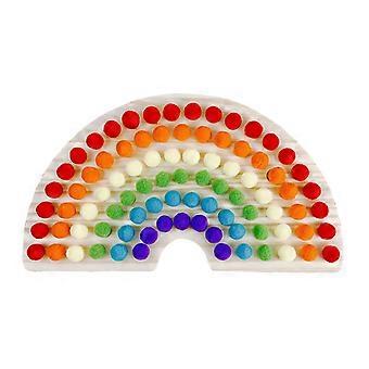 Wooden Clip Bead Recognition Fun Interactive Preschool Sensory Toy Game Gift