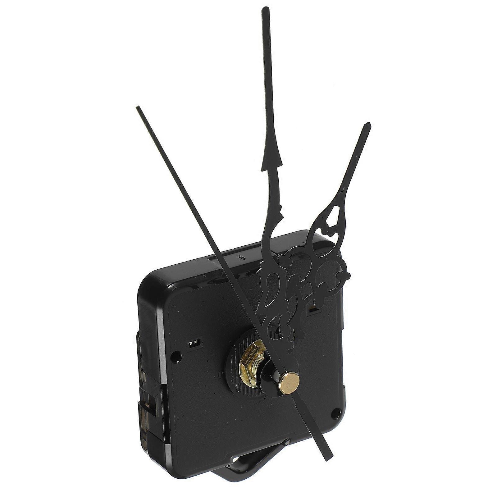 Quartz Wall Clock with Hook Mounting Accessories Silent Sweep Second Electronic Clock Movements Black