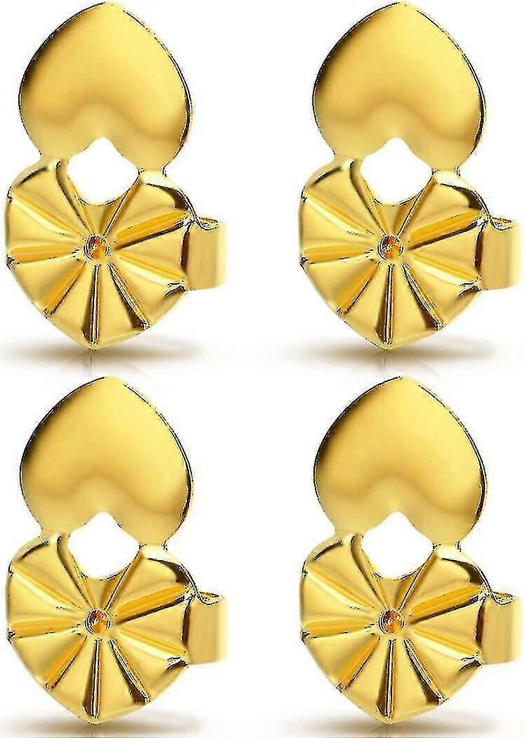 2 Pairs Earring Lifters, Secure Earring Backs For Droopy Ears Adjustable Hypoallergenic For Heavy Earring