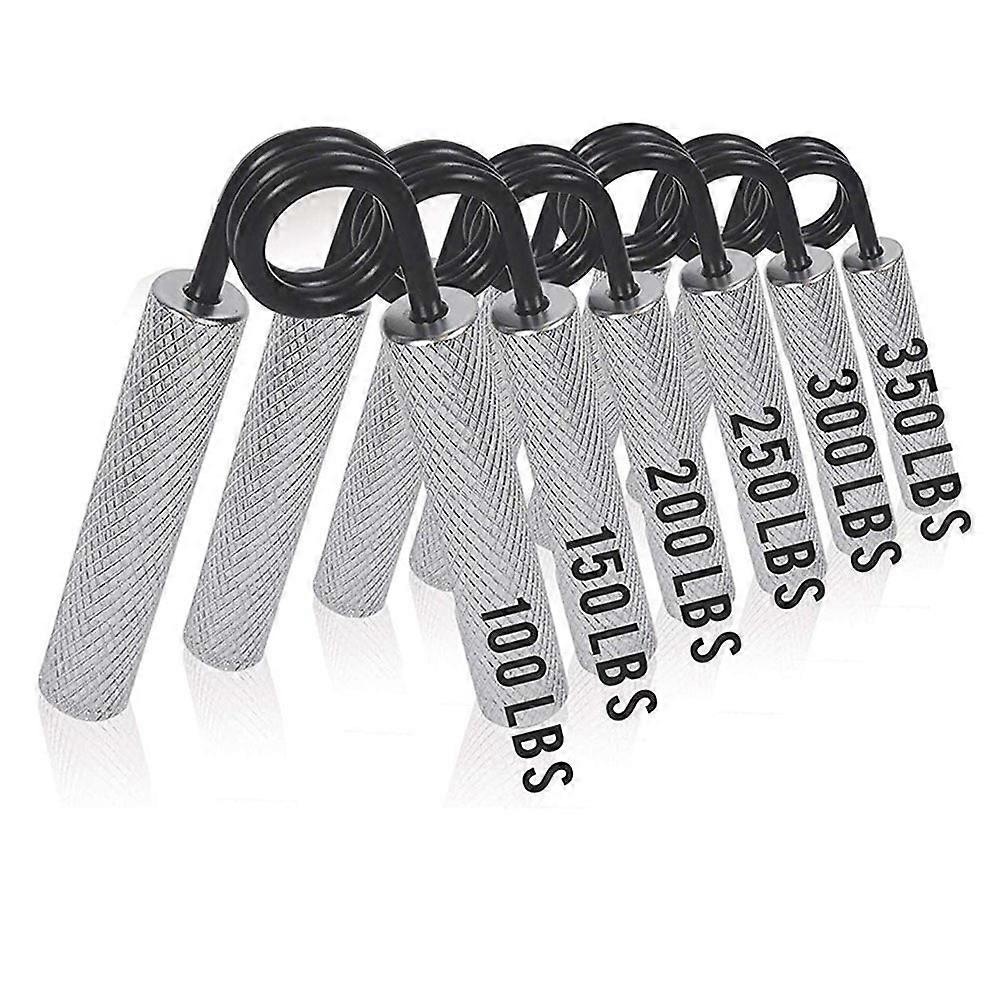 6 יחידות 100lb - 350lbs מחזק אחיזת יד סט אחיזת יד כושר, פלדת פחמן ללא החלקה כבדה