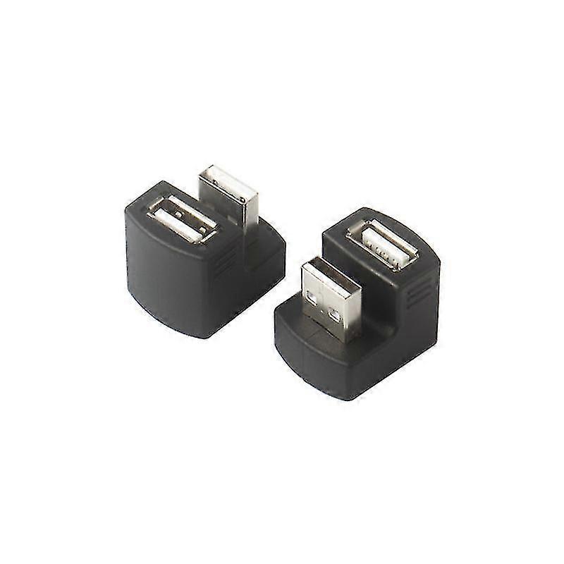 محول تمديد موصل بيانات شحن كابل كابل محول الطاقة موزع للكمبيوتر المحمول اللوحي (أسود) (2PCS)