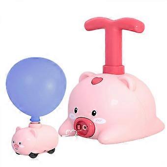 Aerodynamiczny samochód Latający balon samochodowy - Peppa Pig Balon Car Toy Set, Balloon Power Launcher Zabawki dla dzieci Zabawki edukacyjne